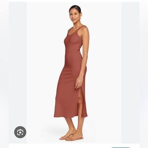 Vitamin A West Organic Rib Tank Dress Copper
